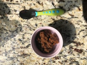 Once all the prune juice is absorbed, the cereal will be the consistency of oatmeal.